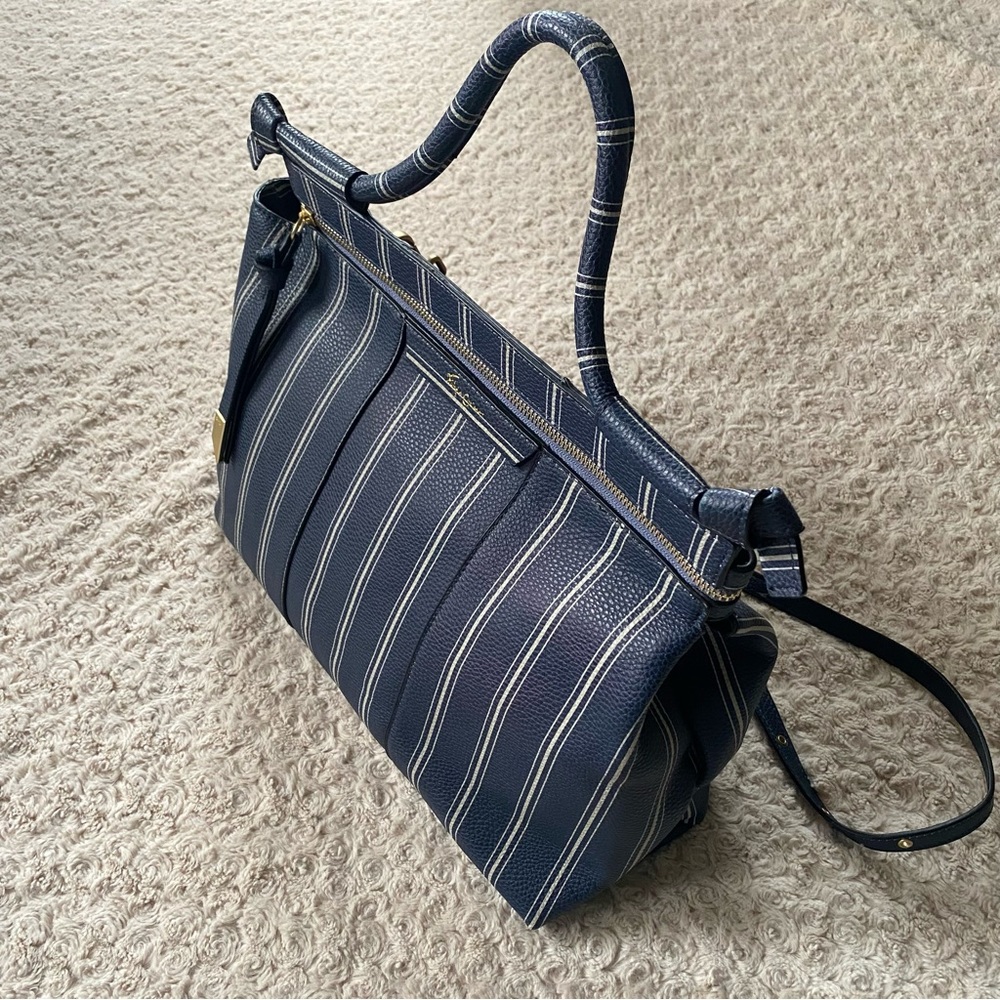 New Foley + Corinna Large Leather Satchel Bag Crossbody Purse. - Picture 5 of 15